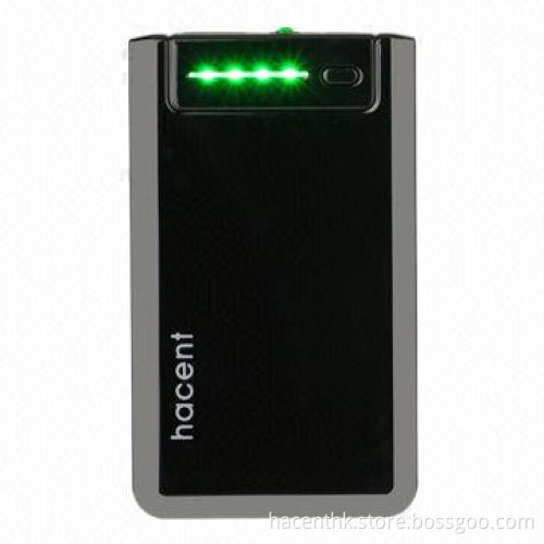 Slim power bank with 5000mAh capacity